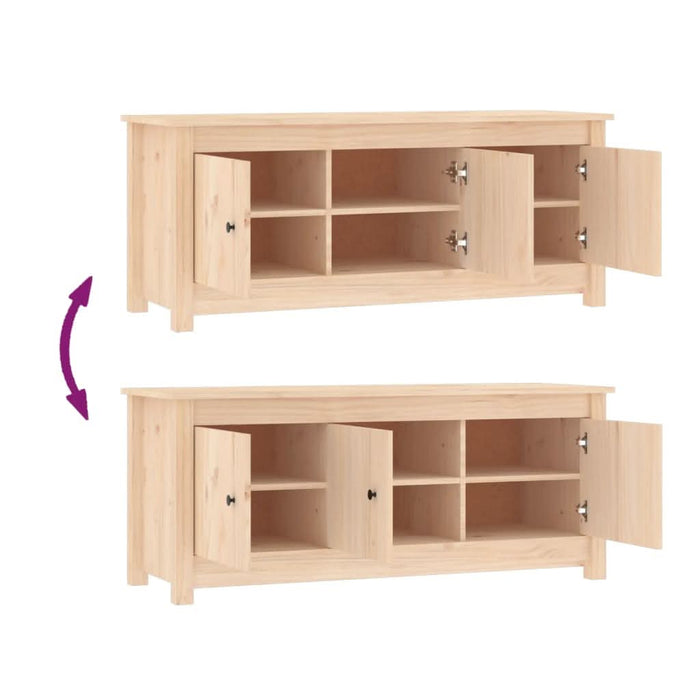 Dulap pentru pantofi, 110x38x45,5 cm, lemn masiv de pin - WALTI WALTI