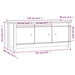 Dulap pentru pantofi, 110x38x45,5 cm, lemn masiv de pin - WALTI WALTI
