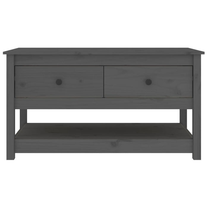 Măsuță de cafea, gri, 102x49x55 cm, lemn masiv de pin - WALTI WALTI
