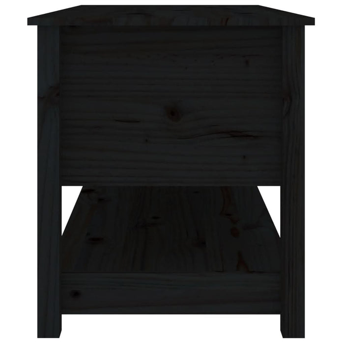Măsuță de cafea, negru, 102x49x55 cm, lemn masiv de pin - WALTI WALTI