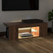 Comodă TV cu lumini LED, stejar maro, 90x39x30 cm - WALTI WALTI