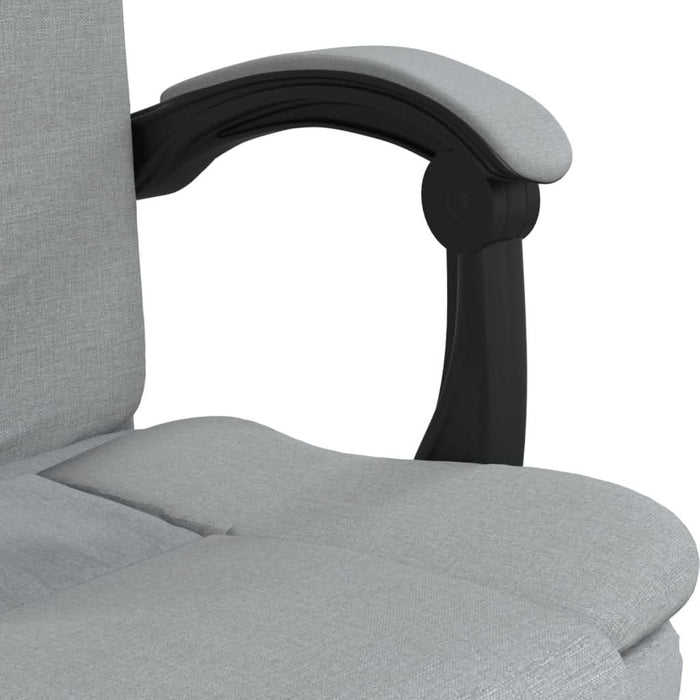 Fotoliu de birou rabatabil, gri deschis, textil - WALTI WALTI