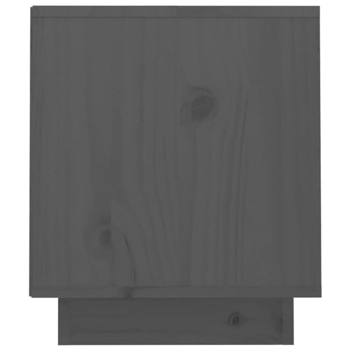 Comodă TV, gri, 70x34x40 cm, lemn masiv de pin - WALTI WALTI