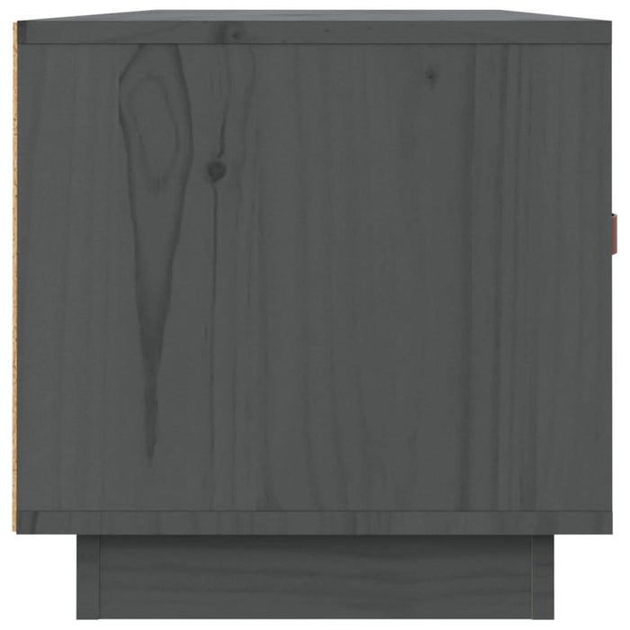 Comodă TV, gri, 80x34x35 cm, lemn masiv de pin - WALTI WALTI