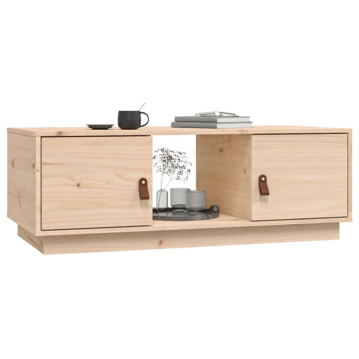 vidaXL Măsuță de cafea, 100x50x35 cm, din lemn masiv de pin - WALTI WALTI
