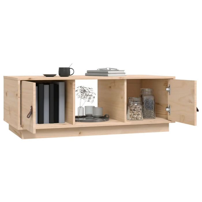 vidaXL Măsuță de cafea, 100x50x35 cm, din lemn masiv de pin - WALTI WALTI