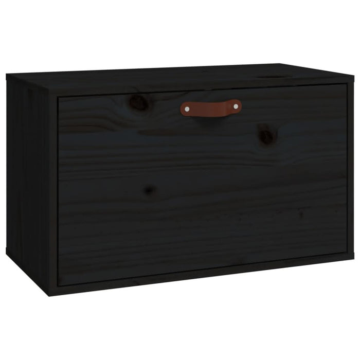 Dulap de perete, negru, 60x30x35 cm, lemn masiv de pin - WALTI WALTI