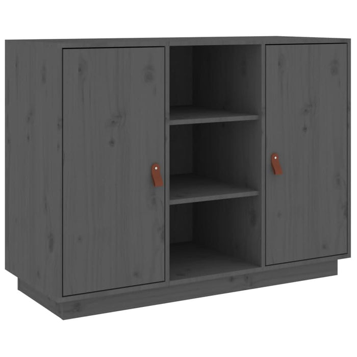Servantă, gri, 100x40x75 cm, lemn masiv de pin - WALTI WALTI