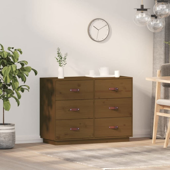 Servantă, maro miere, 100x40x75 cm, lemn masiv de pin - WALTI WALTI