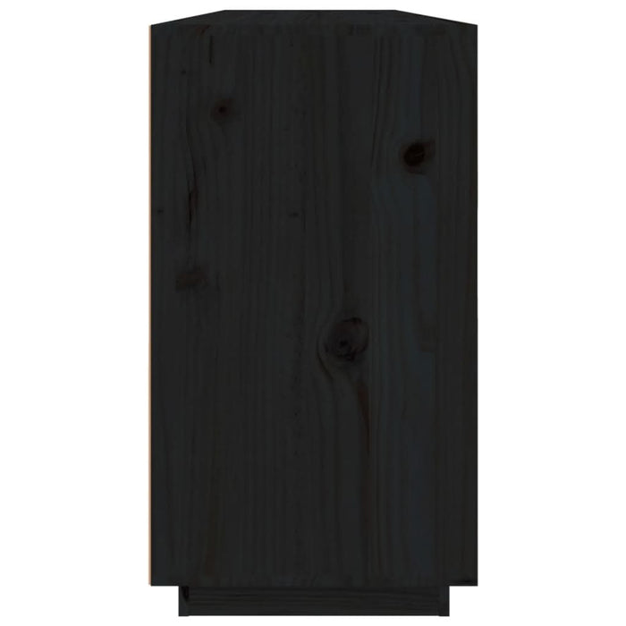 Servantă, negru, 100x40x75 cm, lemn masiv de pin - WALTI WALTI