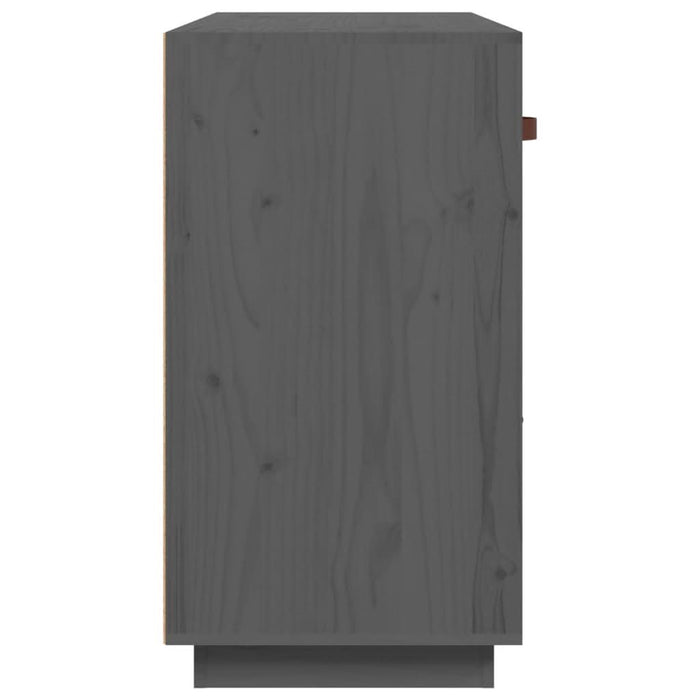 Servantă, gri, 100x40x75 cm, lemn masiv de pin - WALTI WALTI