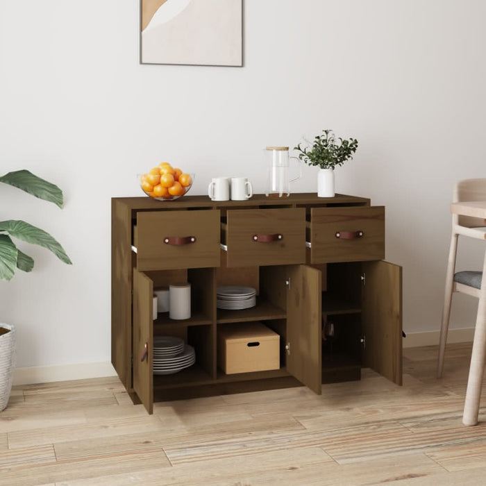 Servantă, maro miere, 100x40x75 cm, lemn masiv de pin - WALTI WALTI
