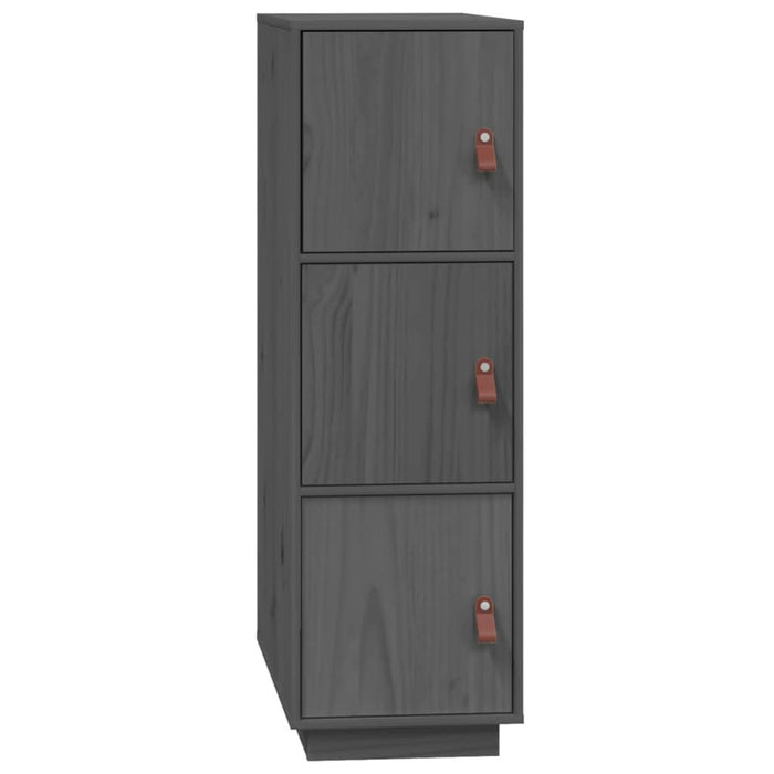Dulap înalt, gri, 34x40x108,5 cm, lemn masiv de pin - WALTI WALTI