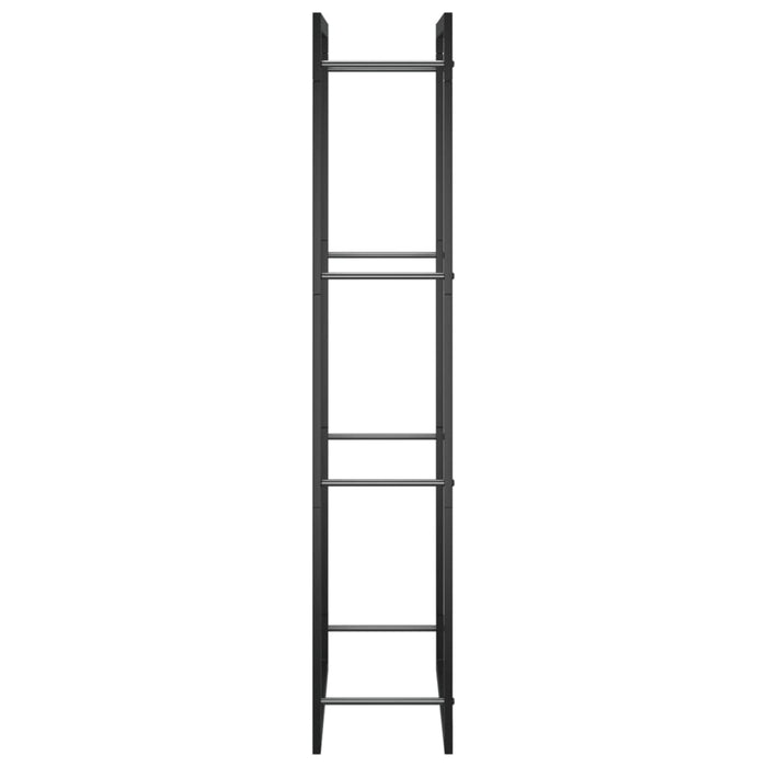 Rastel pentru lemne de foc, negru mat, 50x28x132 cm, oțel - WALTI WALTI