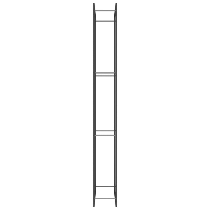 Suport pentru lemne de foc, negru mat, 80x28x222 cm, oțel - WALTI WALTI