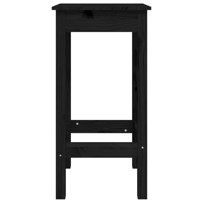 Scaune de bar, 2 buc., negru, 40x40x78 cm, lemn masiv pin - WALTI WALTI
