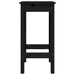 Scaune de bar, 2 buc., negru, 40x40x78 cm, lemn masiv pin - WALTI WALTI