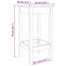 Scaune de bar, 2 buc., negru, 40x40x78 cm, lemn masiv pin - WALTI WALTI