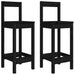 Scaune de bar, 2 buc., negru, 40x41,5x112 cm, lemn masiv pin - WALTI WALTI