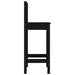Scaune de bar, 2 buc., negru, 40x41,5x112 cm, lemn masiv pin - WALTI WALTI