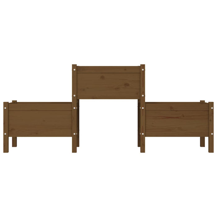 Jardinieră, maro miere, 178,5x44x75 cm, lemn masiv de pin - WALTI WALTI