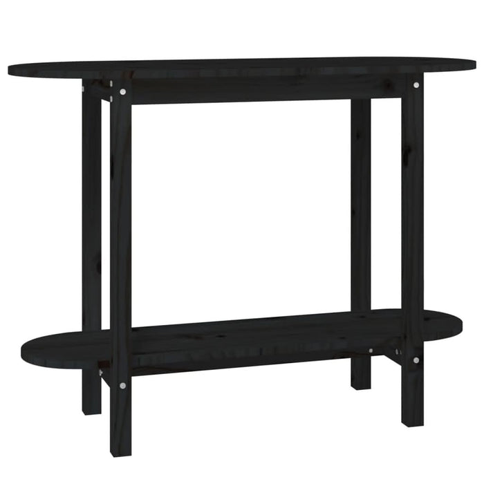 Masă consolă, negru, 110x40x80 cm, lemn masiv de pin - WALTI WALTI