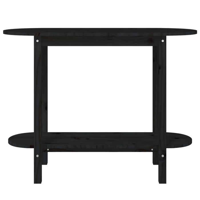 Masă consolă, negru, 110x40x80 cm, lemn masiv de pin - WALTI WALTI