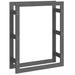 Rastel pentru lemne de foc, gri, 80x25x100 cm, lemn masiv pin - WALTI WALTI