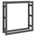 Rastel pentru lemne de foc, gri, 100x25x100 cm, lemn masiv pin - WALTI WALTI