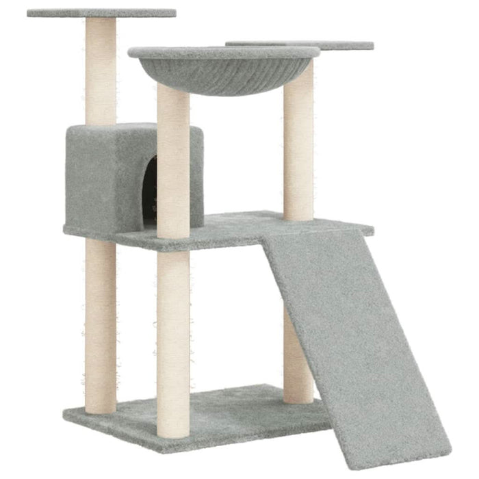 Ansamblu de pisici, stâlpi din funie sisal, gri deschis, 83 cm - WALTI WALTI