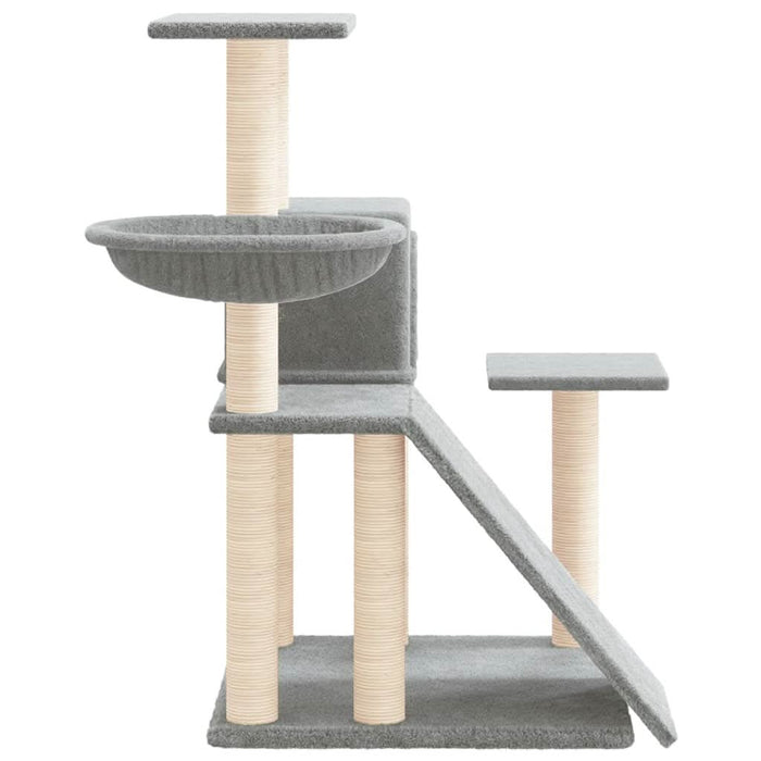 Ansamblu de pisici, stâlpi din funie sisal, gri deschis, 82 cm - WALTI WALTI