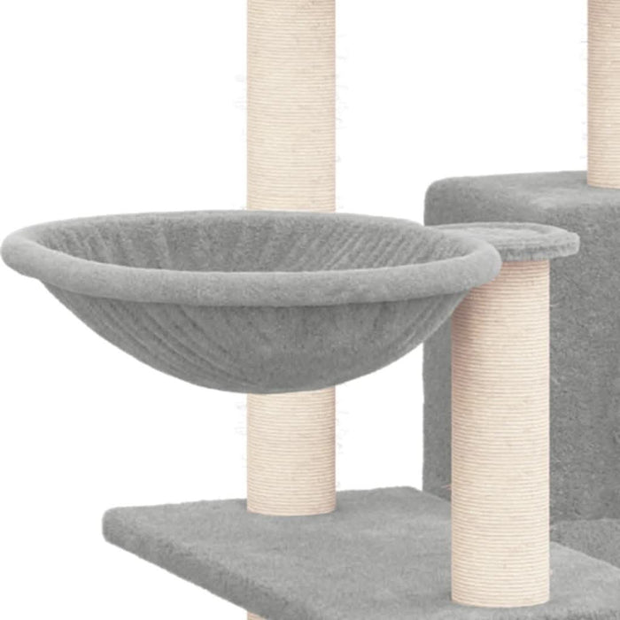 Ansamblu de pisici, stâlpi din funie sisal, gri deschis, 82 cm - WALTI WALTI