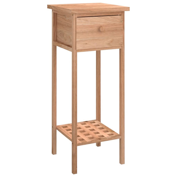 Masă laterală cu sertar, 25x25x60 cm, lemn masiv de nuc - WALTI WALTI