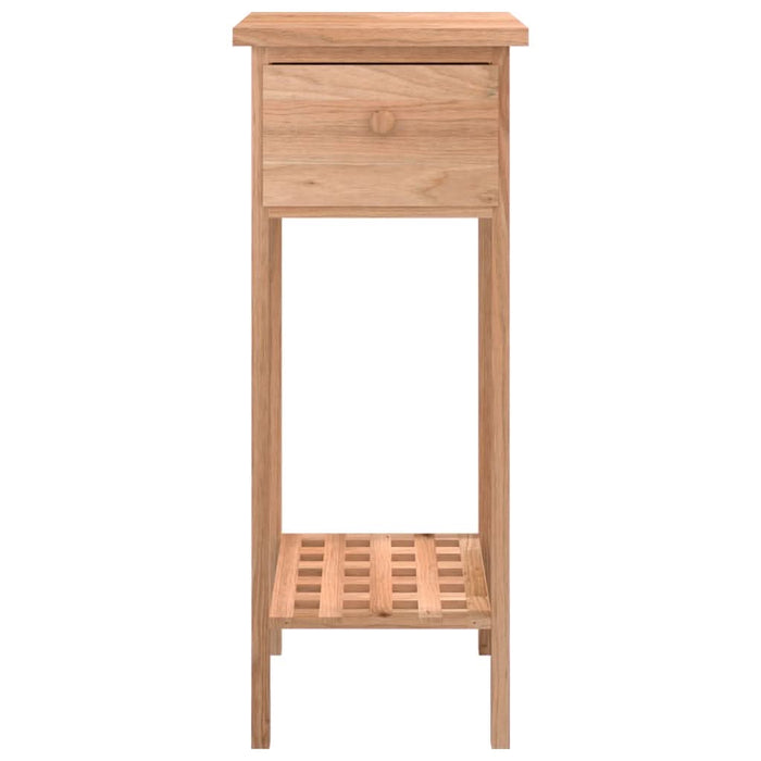 Masă laterală cu sertar, 25x25x60 cm, lemn masiv de nuc - WALTI WALTI