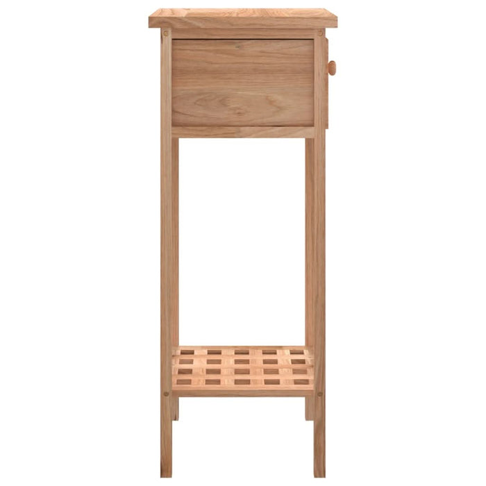 Masă laterală cu sertar, 25x25x60 cm, lemn masiv de nuc - WALTI WALTI
