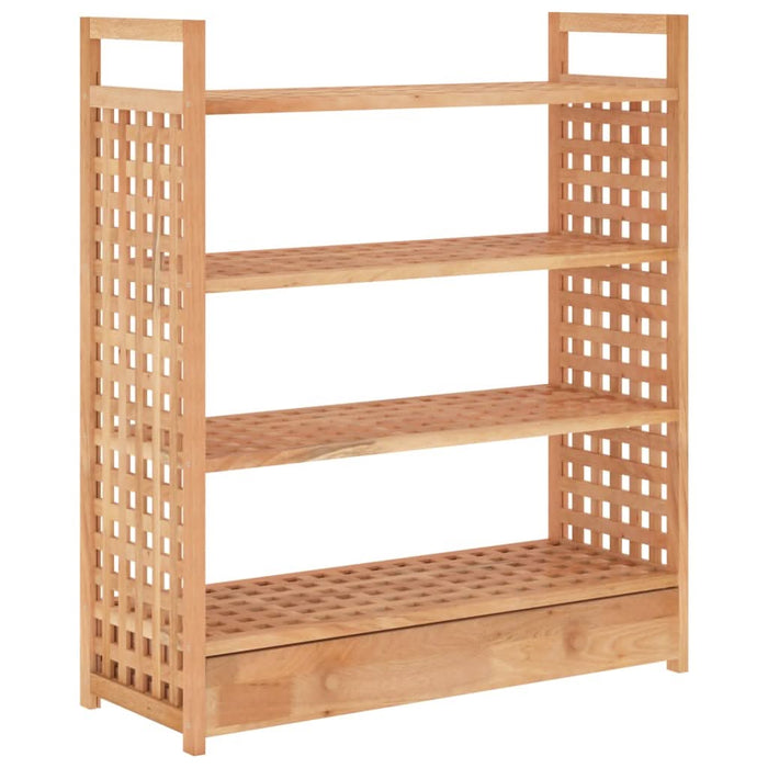 Suport de pantofi cu sertar, 70x27x81 cm, lemn masiv de nuc - WALTI WALTI
