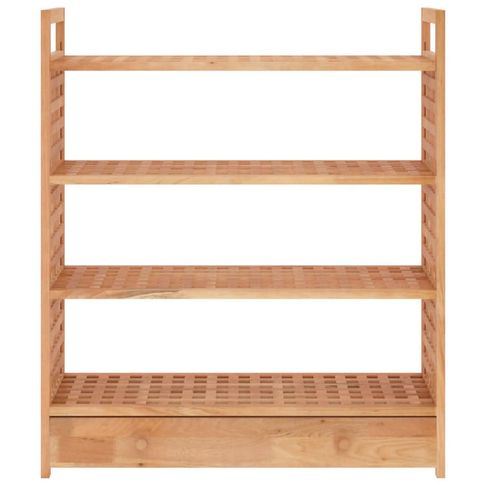 Suport de pantofi cu sertar, 70x27x81 cm, lemn masiv de nuc - WALTI WALTI