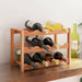 Raft de vin pentru 12 sticle, lemn masiv de nuc - WALTI WALTI