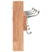 Cuier de perete, 42x8,5x14 cm, lemn masiv de nuc - WALTI WALTI