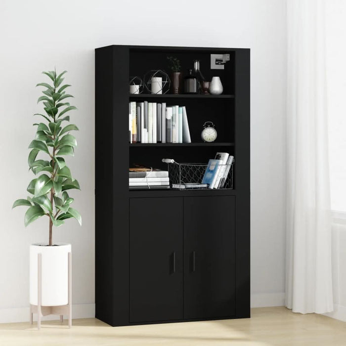 Dulap de perete, negru, 80x33x80 cm, lemn prelucrat - WALTI WALTI
