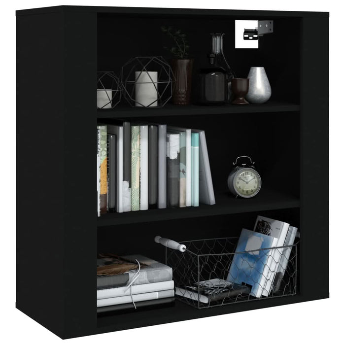 Dulap de perete, negru, 80x33x80 cm, lemn prelucrat - WALTI WALTI