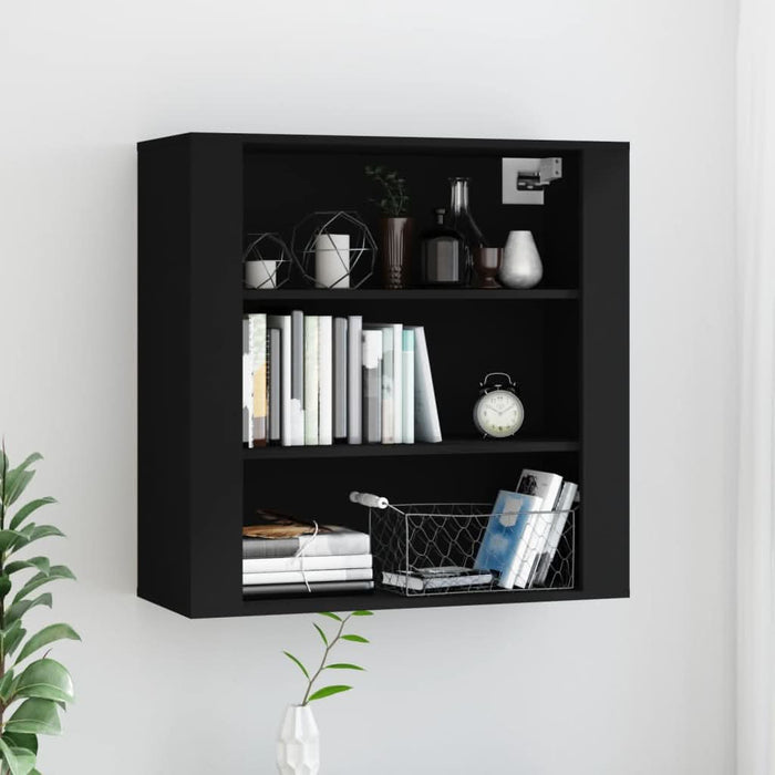 Dulap de perete, negru, 80x33x80 cm, lemn prelucrat - WALTI WALTI