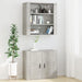 Dulap de perete, gri beton, 80x33x80 cm, lemn prelucrat - WALTI WALTI
