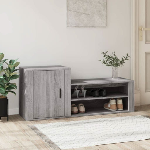 Pantofar, gri sonoma, 130x35x54 cm, lemn compozit - WALTI WALTI
