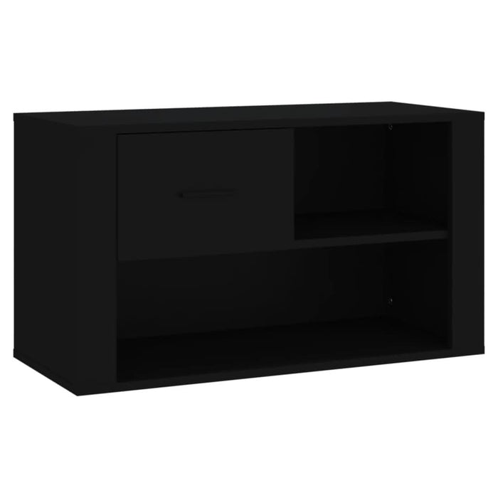 Pantofar, negru, 80x35x45 cm, lemn compozit - WALTI WALTI