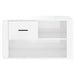 Pantofar, alb extralucios, 80x35x45 cm, lemn compozit - WALTI WALTI