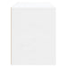 Pantofar, alb extralucios, 80x35x45 cm, lemn compozit - WALTI WALTI