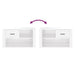 Pantofar, alb extralucios, 80x35x45 cm, lemn compozit - WALTI WALTI