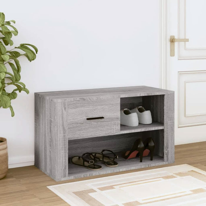 Pantofar, gri sonoma, 80x35x45 cm, lemn prelucrat - WALTI WALTI