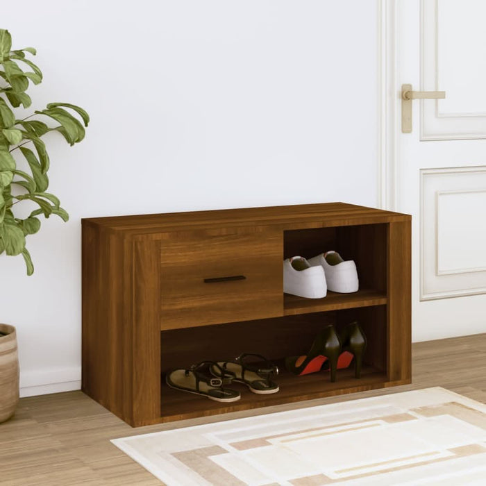 Pantofar, stejar maro, 80x35x45 cm, lemn compozit - WALTI WALTI